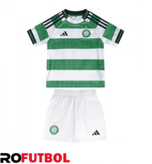Camisetas De Futbol Celtic FC Ninos Primera Verde Blanco 2025/2026