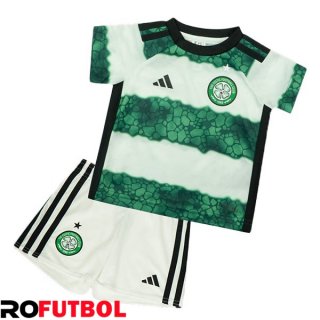 Camisetas De Futbol Celtic FC Ninos Primera Verde Blanco 2023/2024