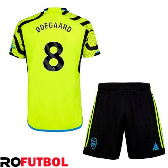 Nuevas Camiseta Futbol Arsenal (ØDEGAARD 8) Ninos Segunda Verde 2023/ ...