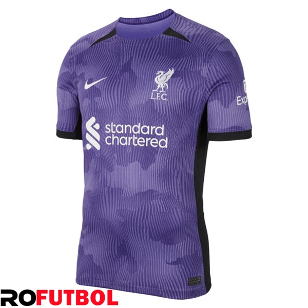Oferta Camisetas De Futbol FC Liverpool Tercera Púrpura 2023/2024 Baratas
